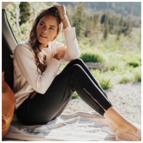 Albion Fit Jetsetters Jogger Pants in Black Size M Petite - Picture 4 of 11